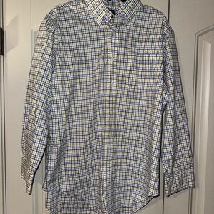 Ralph Lauren Blue and Yellow Checkered Shirt